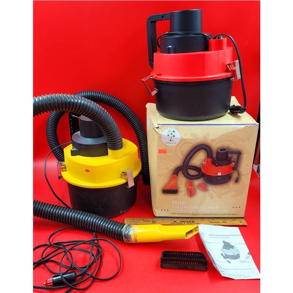 2 Mini Car Vacuum Cleaners