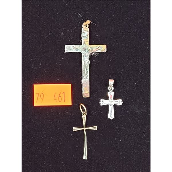 3 Cross Pendants