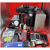 Image 1 : Electronics Lot w/ Car Music Atmosphere Lights, Speakers, Sanyo Boombox, & More