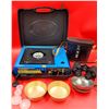 Image 1 : Power Fist Portable Butane Stove w/ Accessories & Binoculars
