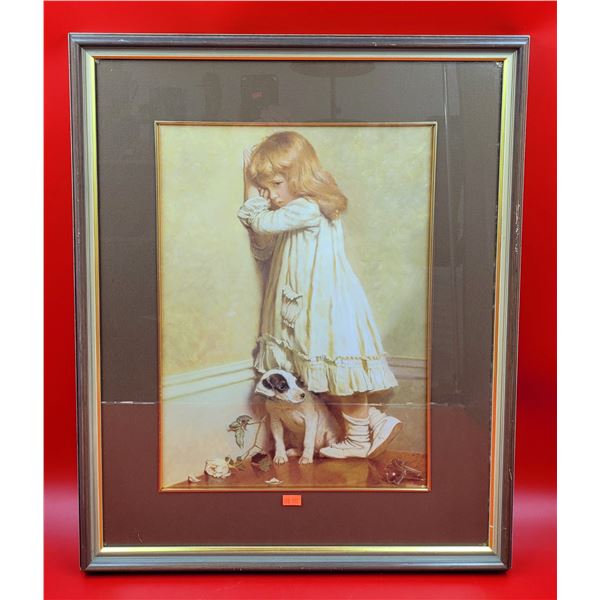 Framed Print "In Disgrace" By Charles Burton Barber