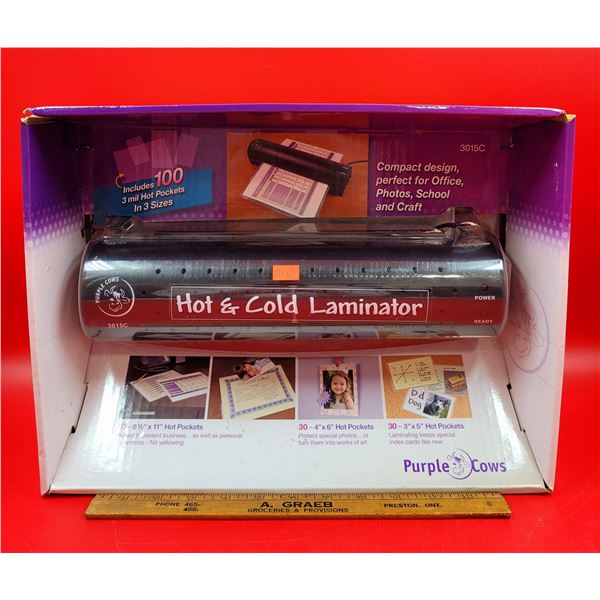 Purple Cows Hot & Cold Laminator