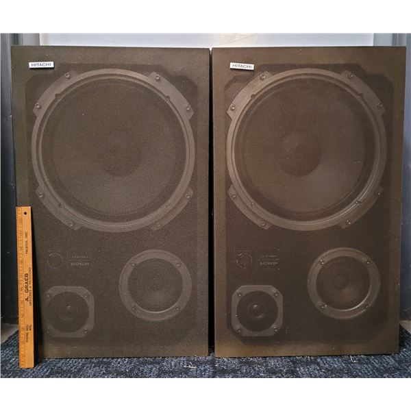 Pair Of Hitachi HS-371 3 Way Speakers