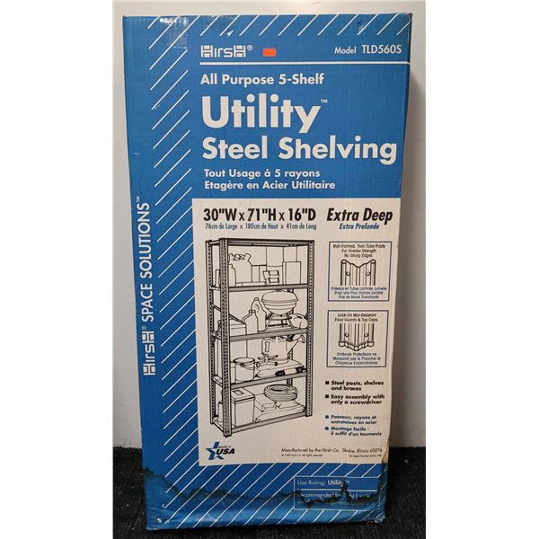 All Purpose 5-Shelf Utility Steel Shelving Unit