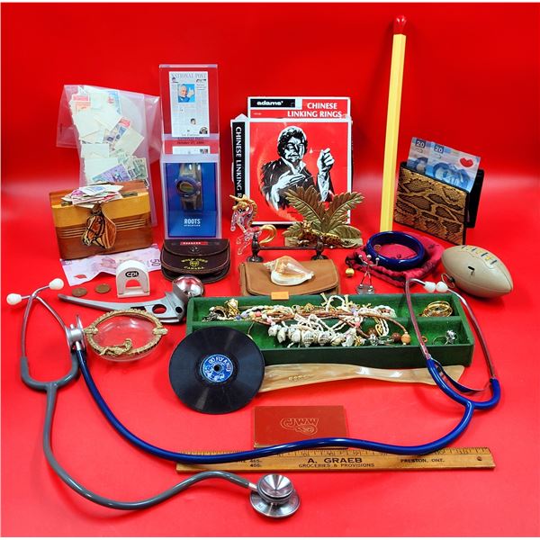 Stethoscopes, Chinese Linking Rings & Smalls Lot