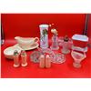 Image 1 : Lot Of Glassware w/ S&P Shakers