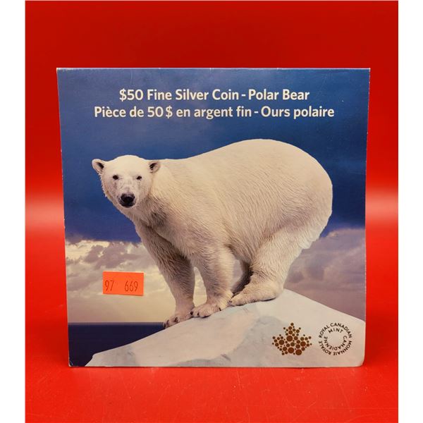 $50 Fine Silver Coin-Polar Bear