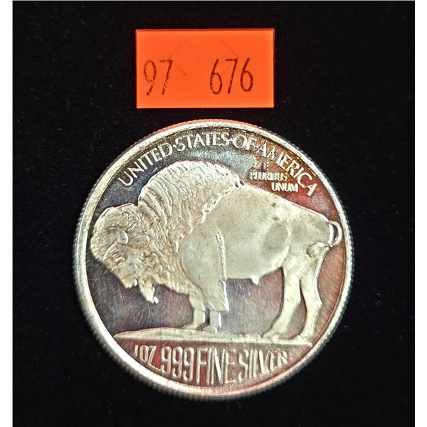1 Ounce 999. Fine Silver American Buffalo Coin