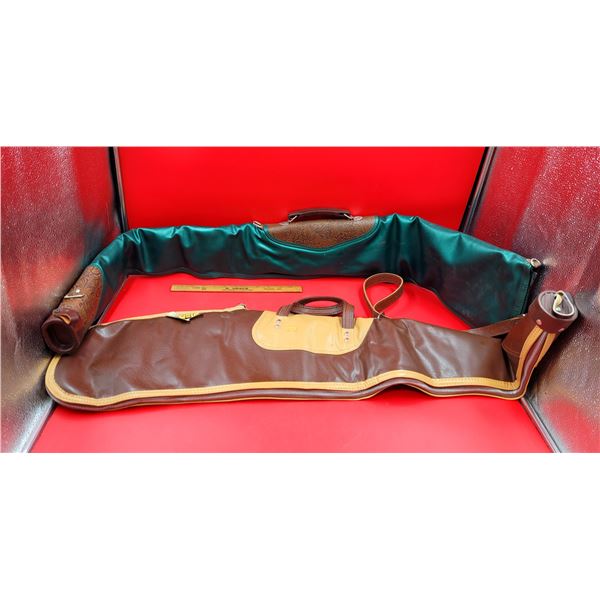 2 VTG Leather Rifle Cases