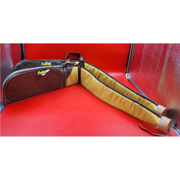2 VTG World Famous Leather Rifle Cases