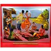 Image 1 : Framed Philippine Tinikling Dance Art
