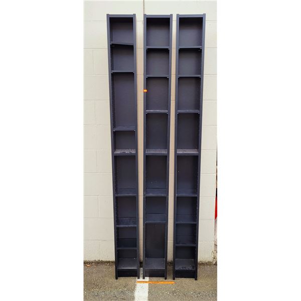 3 Tall DVD/CD/Blu-ray Storage Shelfs