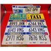Image 1 : Assorted License Plate Lot (Nebraska, Souvenir, Nunavut)