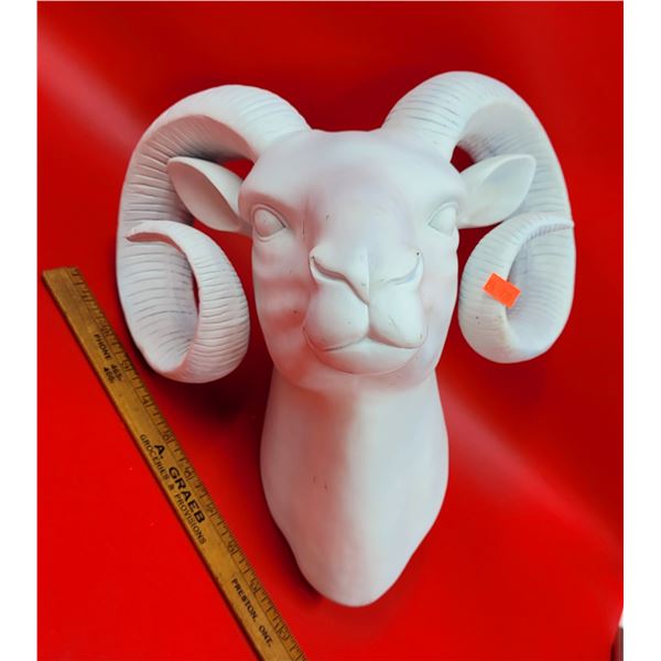 Ceramic Ram Wall Mount Décor