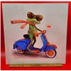 Image 1 : Frog On Scooter Canvas Print