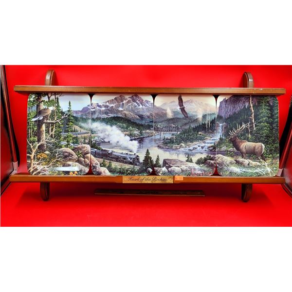 Heart Of The Rockies Collector's Plate Set By Harold Roe