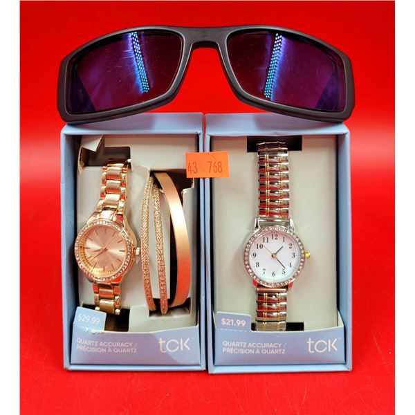 2 Tck Watches & Maui Jim Sunglasses