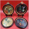 Image 1 : VTG Chinese Plate Style Framed Shadow Boxes