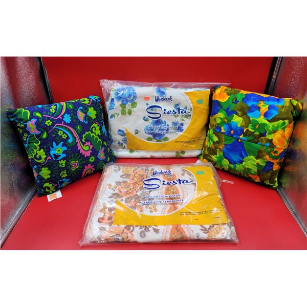Woodward's Siesta Fitted Sheets & Eaton's Decorative Pillows