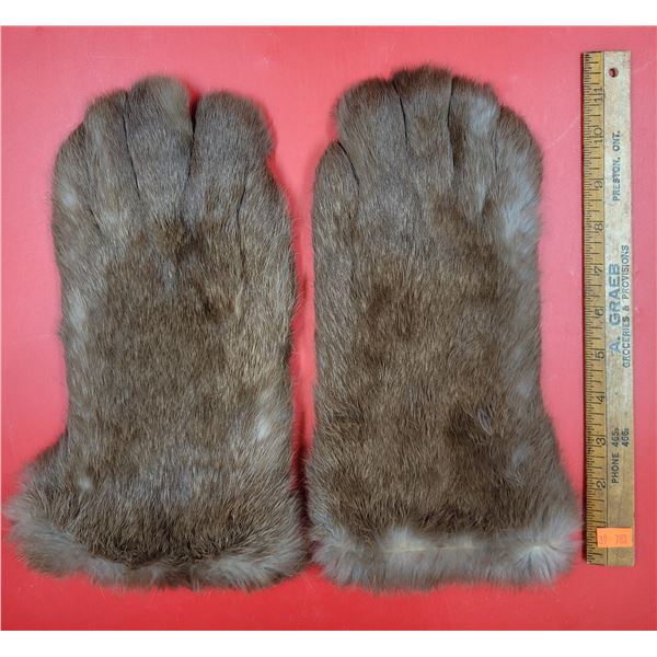 Real Fur & Leather Gloves
