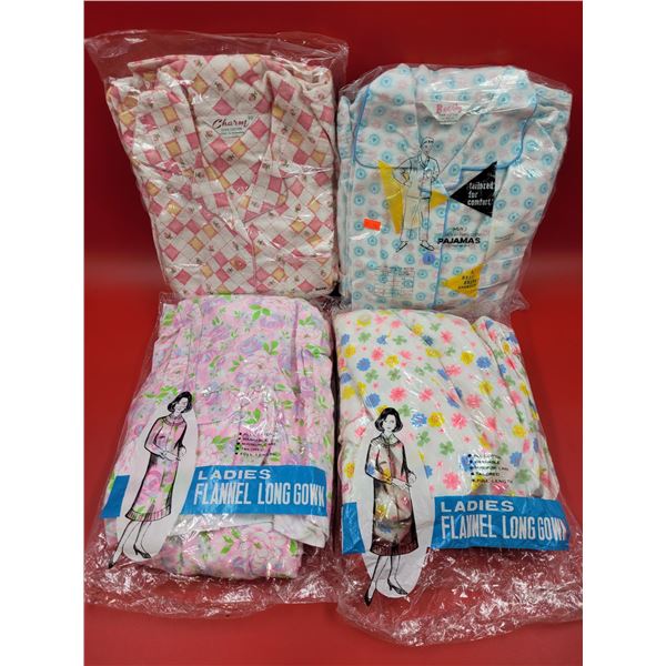 NOS Flannel Pajamas & Night Gowns