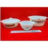 Image 1 : Casserole Dish & 2 Mixing Bowls (Pyrex, Glasbake)