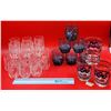 Image 1 : Etched Cornflower, SOS Fever, & Bowling Glasses
