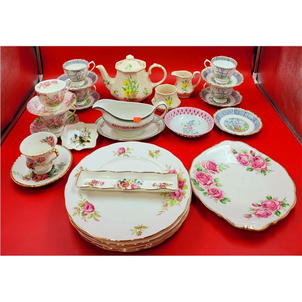 Assorted China Lot (Royal Albert, Sadler, Queensway, etc.)