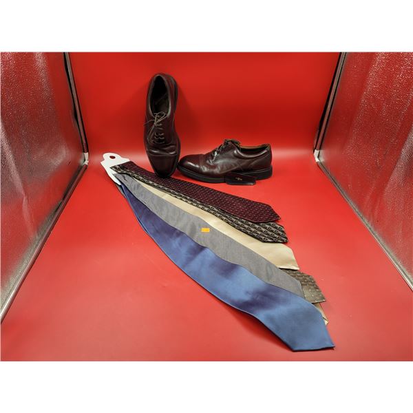 Assorted Ties & Leather Dress Shoes
