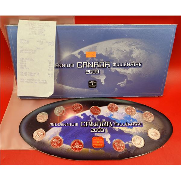 Royal Canadian Mint Uncirculated Millennium Canada 2000 Coin Set
