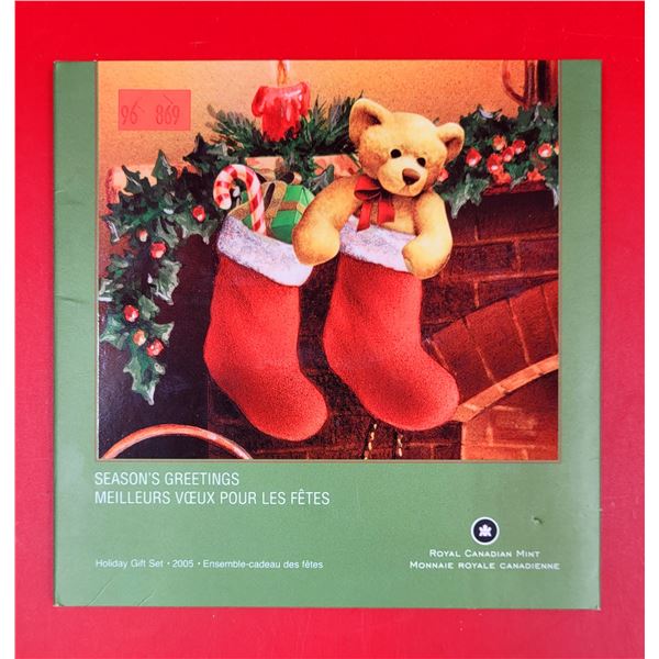 Royal Canadian Mint Uncirculated Season's Greetings 2005 Coin Set