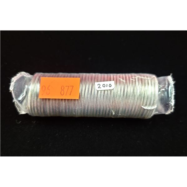 Roll of Uncirculated 2010 Canadian Quarters