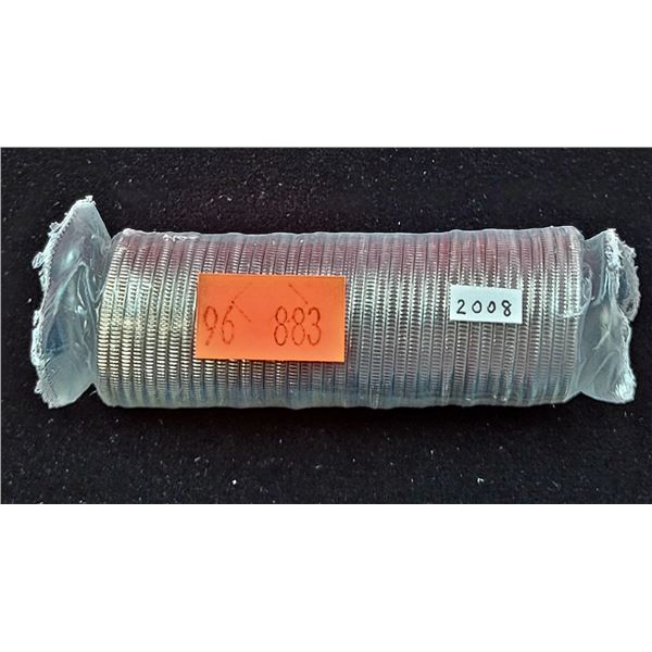 Roll of Uncirculated 2008 Canadian Quarters