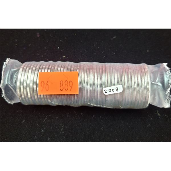 Roll of Uncirculated 2008 Canadian Quarters