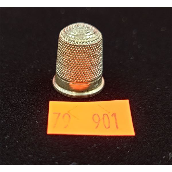 Small English Hallmarked Sterling Silver Thimble