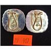 Image 2 : Pair of 1" Square Sterling Earrings