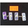 Image 1 : Pair of VTG 1930's Sterling & Enamel Cufflinks