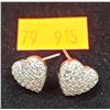 Image 1 : Sterling Heart-Shaped Earrings