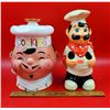 Image 1 : VTG Chef Utensil Holder & Hand-Painted Cookie Jar