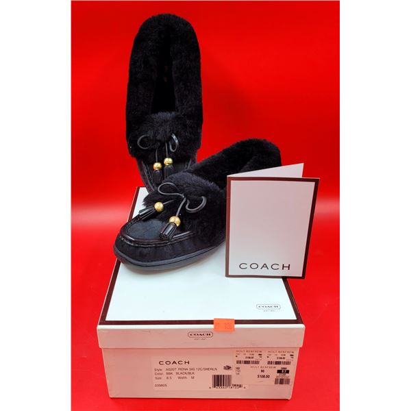 Coach Fiona Sherpa-Lined Moccasins