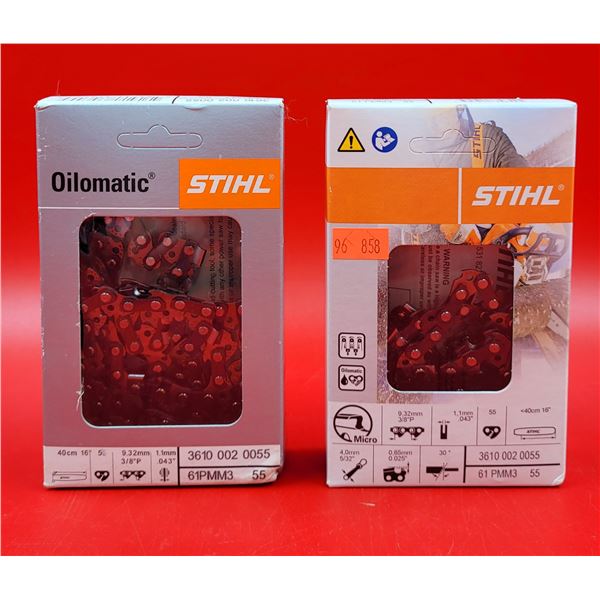 2 NEW Stihl Chain Saw Blades