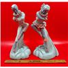 Image 1 : Pair of MCM Chalkware Dancer Figurines