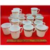 Image 1 : Lot of Assorted Pyrex Coffee Mugs (Spring Blossom, Burgundy Rose, etc.)
