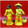Image 1 : Pair of Hand-Decorated Asian Figurines