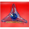 Image 1 : 1960's Murano Blue Triangular Bowl