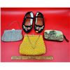 Image 1 : Beaded Purses, Needle-Point Pouch & Flats