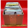 Image 1 : Box of Assorted 45 RPM Vinyl Records