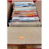 Image 1 : Box of Assorted 45 RPM Vinyl Records