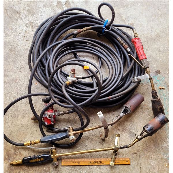Lot Of Torches & Hoses