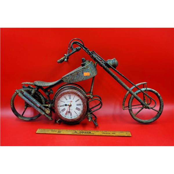 MPH Chopper Style Motorbike Mantel Clock